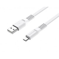 Borofone Wind BX1 белый кабель USB на Micro 2A 1m