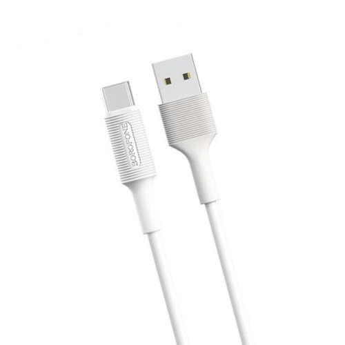 Borofone Wind BX1 белый кабель USB на Type-C 3A 1m