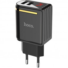 Hocо C39A зарядное устройство на 2 USB с экраном ( черная ) Hocо C39A зарядное устройство на 2 USB с экраном ( черная )
