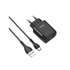 Hoco C72Q QC USB 3.0 şarj cihazı USB - Type-C kabel ilə
