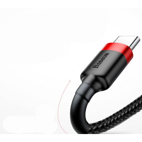Baseus 3A 50 sm USB - Type-C qırmızı kabel