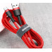 Кабель Baseus Fule USB на Lightning / Apple 2A 3m ( красный )
