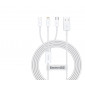 Кабель  Baseus Winner 3,5 А, 1,5 м USB на Type-C / Lightning ( Apple ) / Micro USB ( белый )