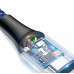 Baseus C-shaped Light USB - Lightning / Apple indikatorlu qara kabel