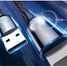 Кабель с индикатором Baseus C-shaped Light USB на Lightning / Apple ( черный ) Кабель с индикатором Baseus C-shaped Light USB на Lightning / Apple ( черный )