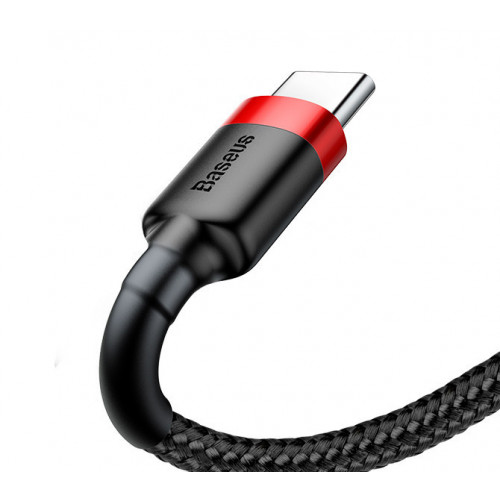 Красно - черный кабель Baseus 3A 0.5M USB на Type-C