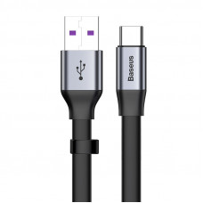 Серый кабель для быстрой зарядки Baseus simple HW flash USB на Type-C Серый кабель для быстрой зарядки Baseus simple HW flash USB на Type-C
