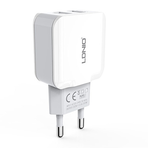 Сетевое зарядное устройство LDNIO (EU / No Cable) (A2202)