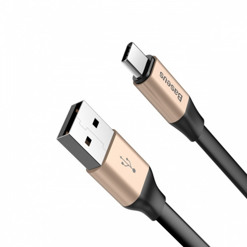 Золотистый кабель для быстрой зарядки Baseus simple HW flash USB на Type-C