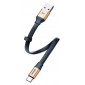 Золотистый кабель для быстрой зарядки Baseus simple HW flash USB на Type-C