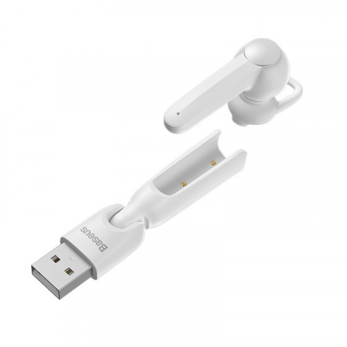 Baseus Encok A05 Беспроводные USB наушники с переходником USB на Type-C ( белая )