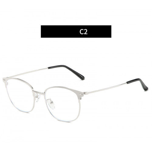 Защитные компьютерные очки с серебристой оправой