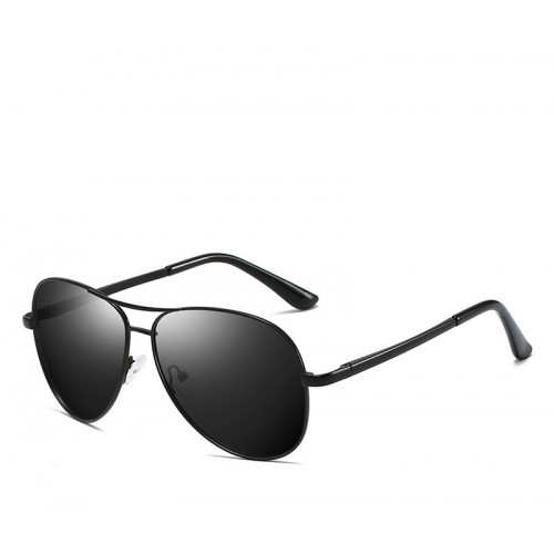 Черные солнцезащитные очки-авиаторы